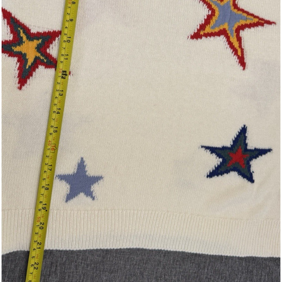 Rails Perci Multicolor Multi Star Sweater Small Crewneck Knit Cashmere Cotton - Picture 6 of 9